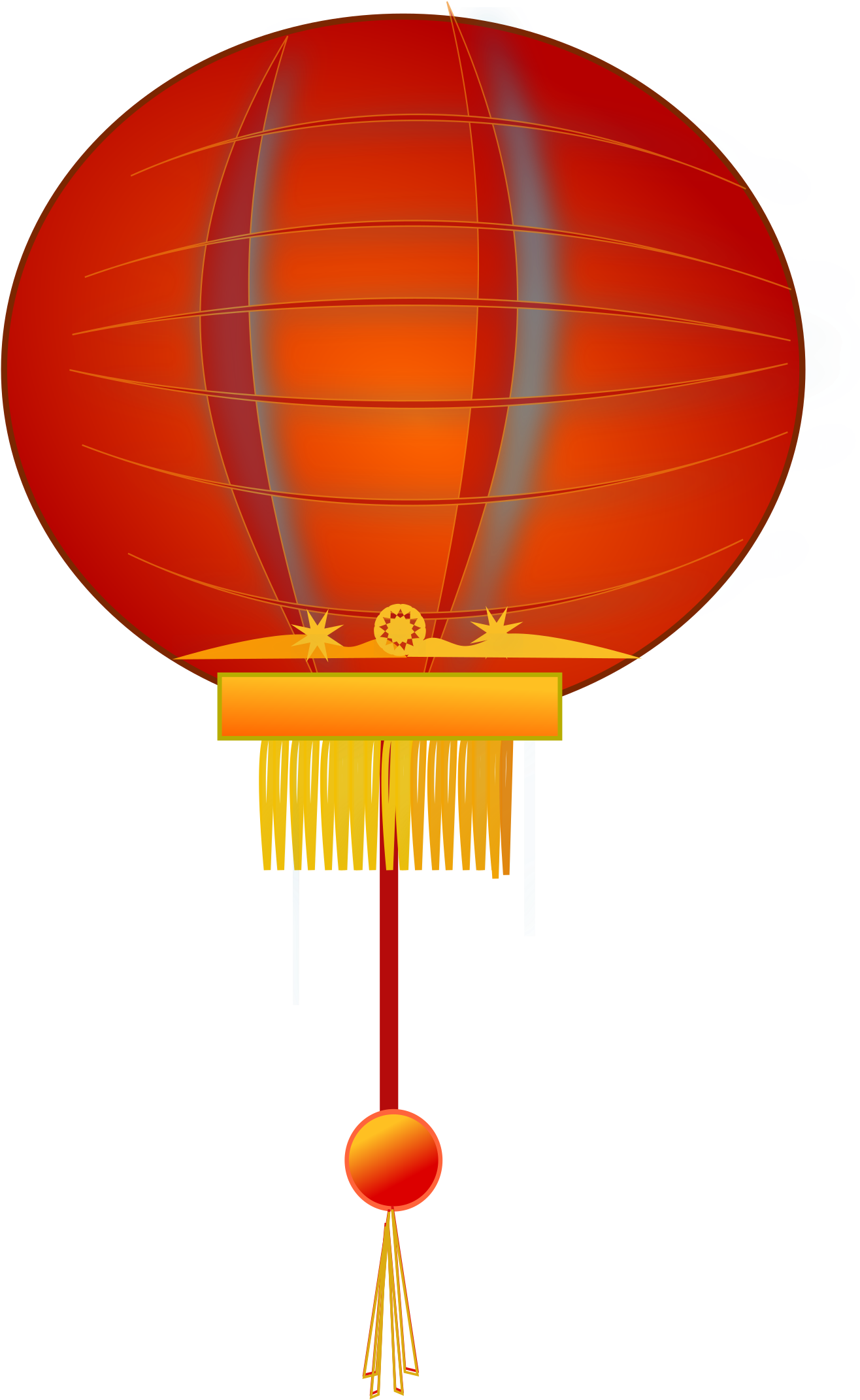 Vector Scroll Chinese New Year - Chinese New Year Lantern Clipart (2400x2400), Png Download
