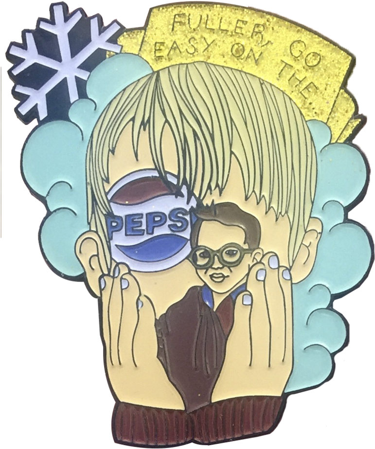 Home Alone Oversized Pin - Cartoon (1024x1013), Png Download