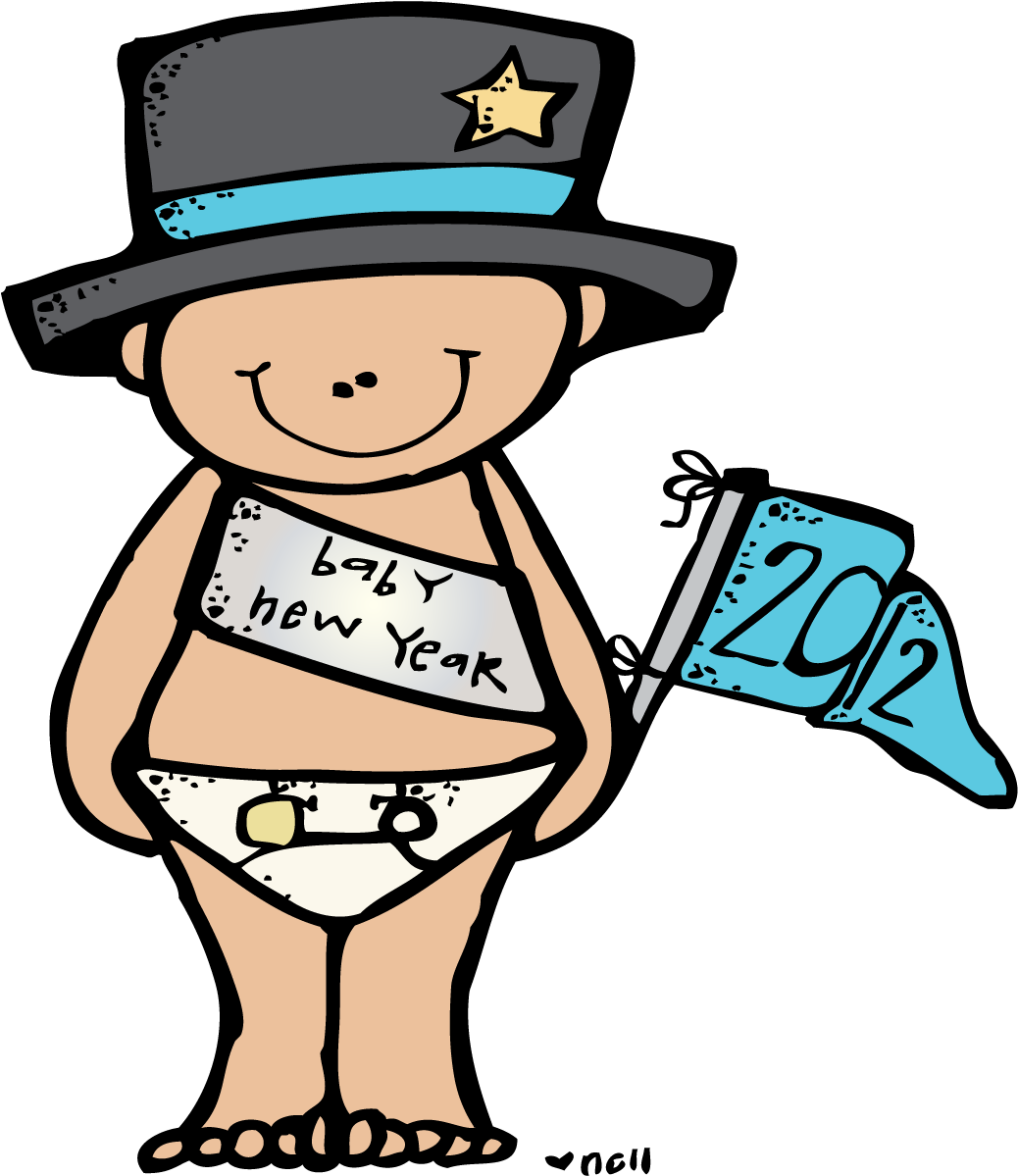 December 2011 Png Freeuse Stock - Melonheadz Happy New Year (1049x1200), Png Download