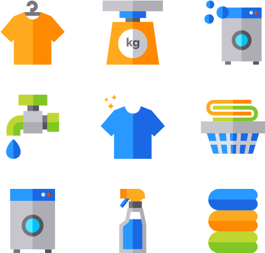 Image Black And White Stock Laundry Vector Background - Laundry Png (600x564), Png Download