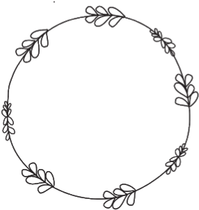Border Frame Wreath Circle Round Doodle Freetoedit - Doodle Circle Frame Png (343x356), Png Download