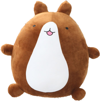 Brown Rabbit Molang Plushie - بطاطس الدب (400x400), Png Download