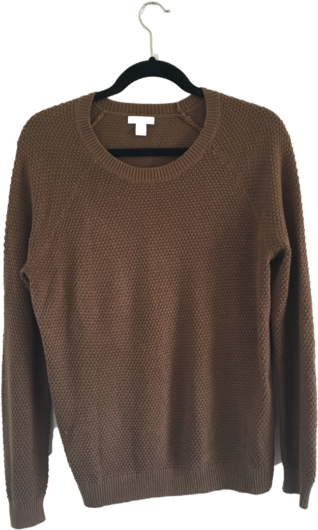 Brown Sweater - Sweater (1000x1333), Png Download