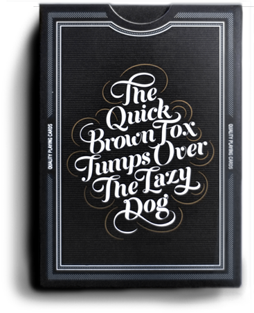 The Type Deck Playing Cards Typography Joker The - The Quick Brown Fox Jumps Over The Lazy Dog (486x476), Png Download