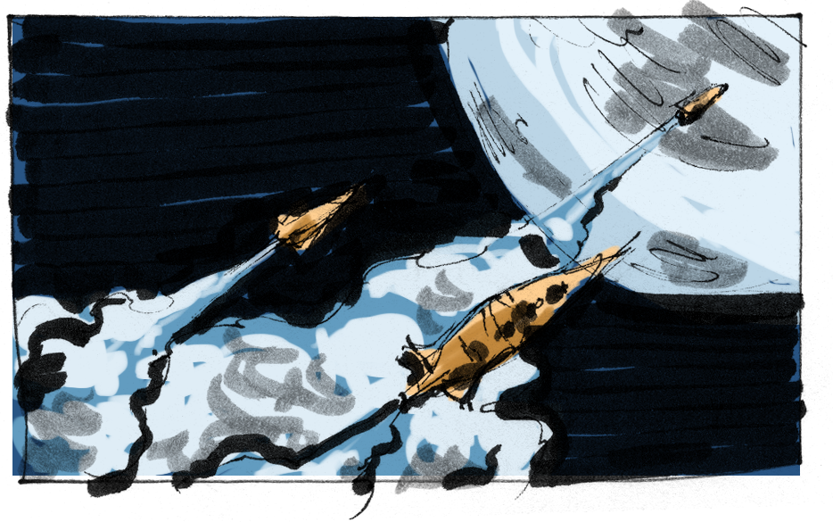 Tempest In The Aether Cinematicleaping To The Heavens - Painting (934x585), Png Download