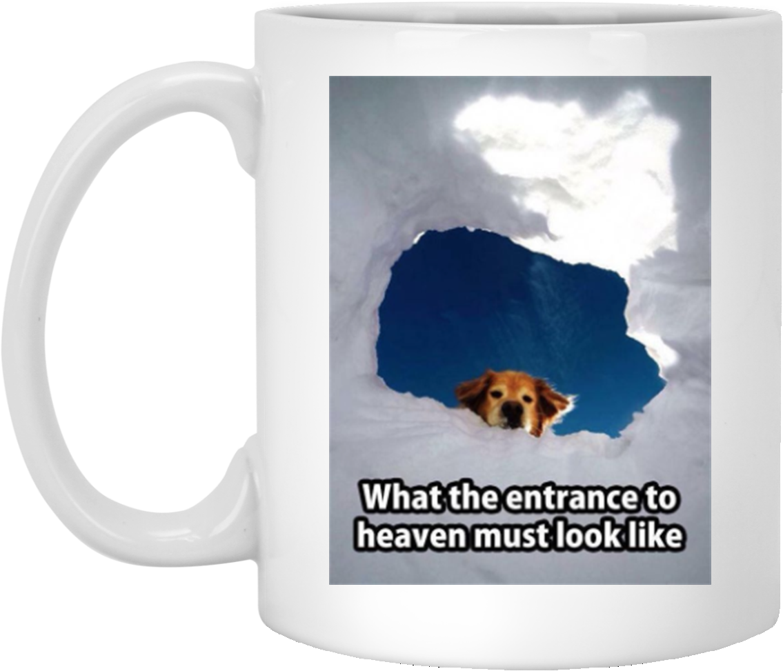 "entrance To Heaven" Mug - Entrance To Heaven Dog (1155x1155), Png Download