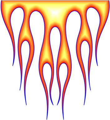 Jpg Freeuse Old School Flames Template Car Tuning - Hot Rod Style Flames (358x400), Png Download