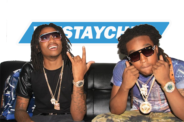 Migos Drop New Music Today With 'ran Up The Money' - Mens Round Medallion Pinky Ring Bling Head Chain Round (639x425), Png Download