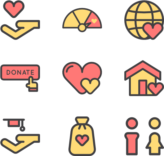 Charity 30 Icons - Donating Icons (600x564), Png Download