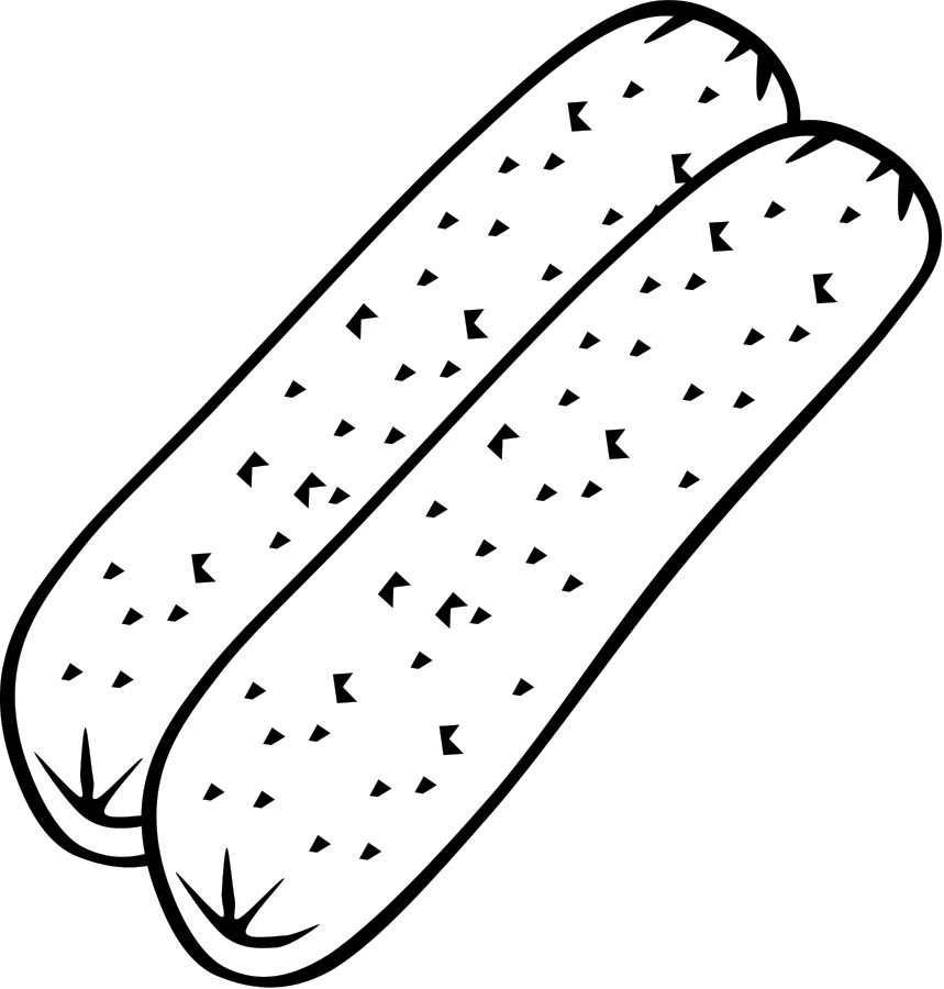 All Photo Png Clipart - Sausages Cartoon Black And White (716x750), Png Download