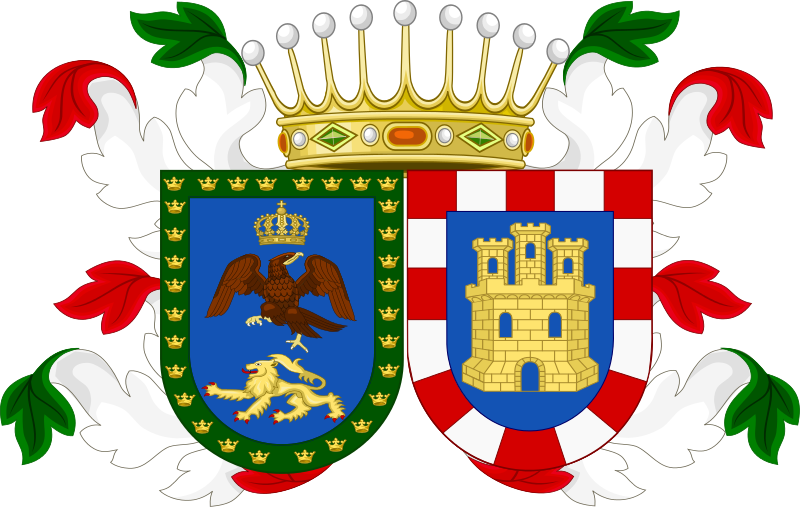 Escudo De Armas De Los Condes De Miravalle - Moctezuma Coat Of Arms (800x507), Png Download