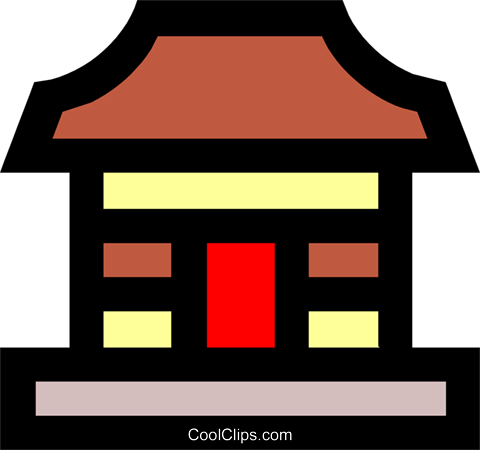 House Symbol Royalty Free Vector Clip Art Illustration (480x450), Png Download