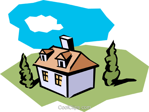 House Symbol Royalty Free Vector Clip Art Illustration (480x362), Png Download