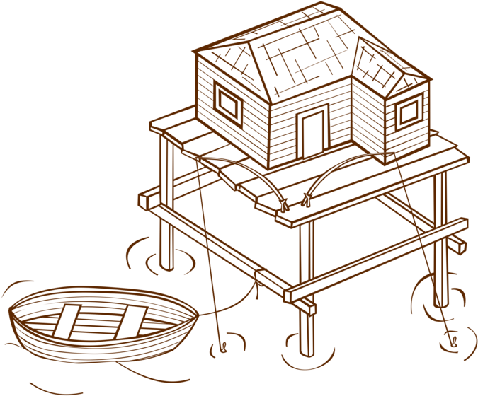 Drawing Line Art House Symbol Computer Icons - Watercolor Painting (750x750), Png Download
