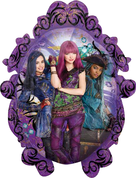 Disney Descendants Birthday Party Supply Party Supplies - Descendant Uma Mal Evie (600x600), Png Download