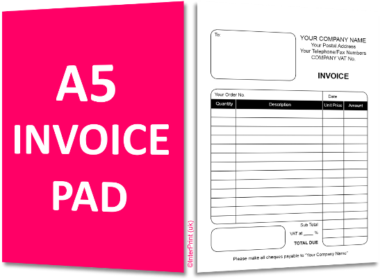 A5 Invoice Pad - Claires Co Uk Celebrate Parties (553x408), Png Download