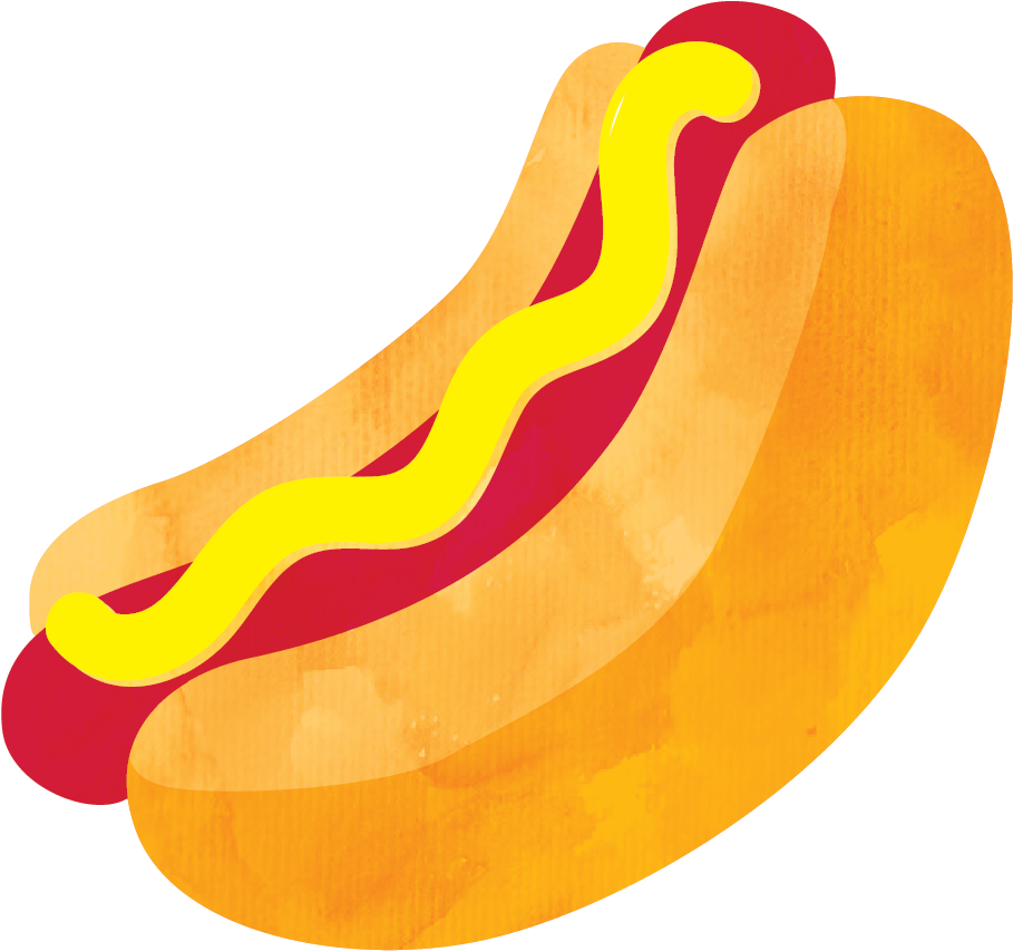 Hotdog Clipart Hamburger Hotdog - Hot Dog (932x875), Png Download