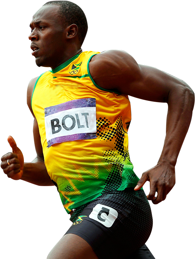 Usain Bolt Running, Entrepreneurship, Athletes, To - Usain Bolt Em Png (1280x861), Png Download