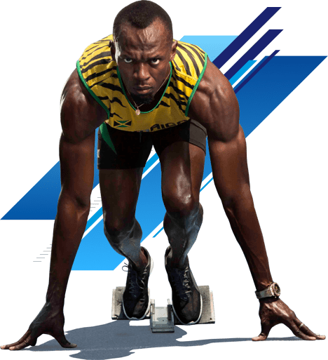 Usain Bolt (468x513), Png Download
