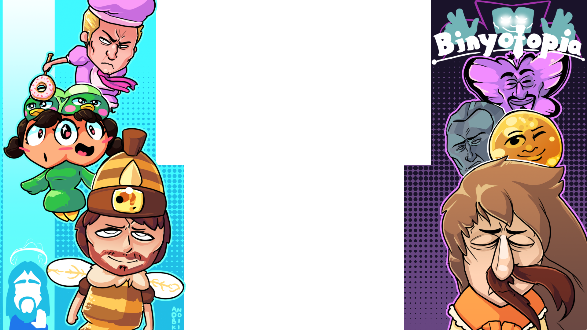 Image - Vinesauce Miitopia Art (1920x1080), Png Download