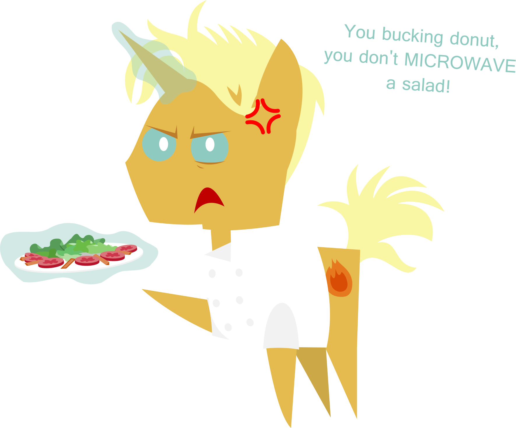 Sketchmcreations, Cross-popping Veins, Food, Gordon - Pony (1770x1468), Png Download