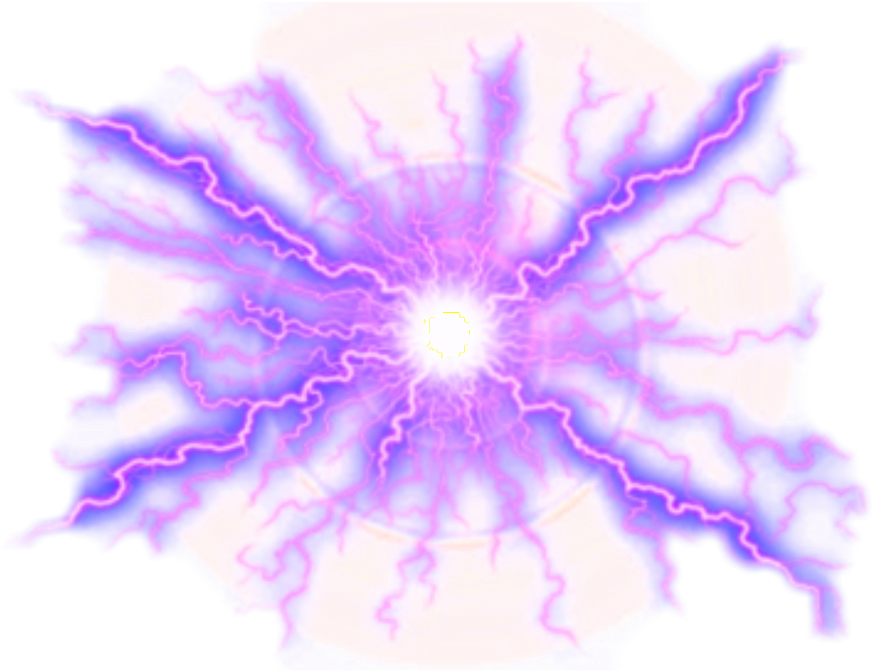 Electric Lightning Ball Magic Purple - Light Purple Lightning Png (1024x1024), Png Download