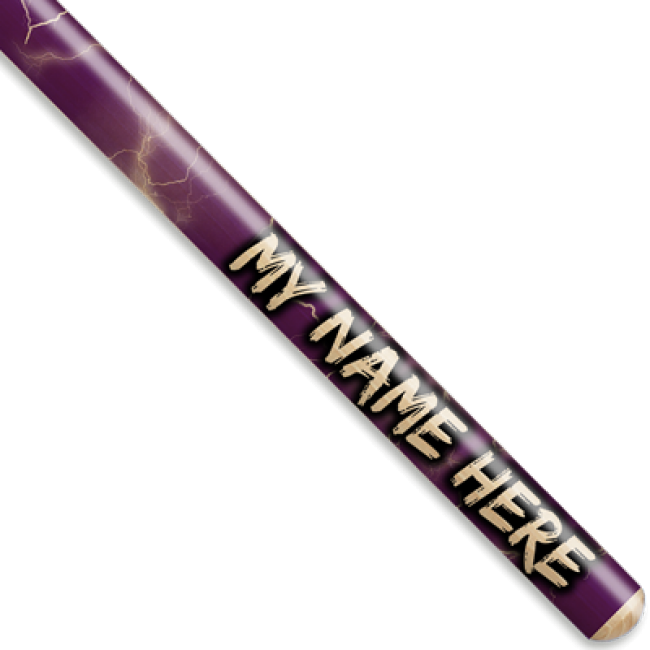 Purple Lightning Strike Personalized Custom Drumsticks - Personalized Drumsticks (1 Pair With Each Order) Lightning (650x650), Png Download