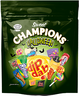 Candyland Champions Halloween 500g Pouch - Sweet Champions Halloween Bag (352x415), Png Download
