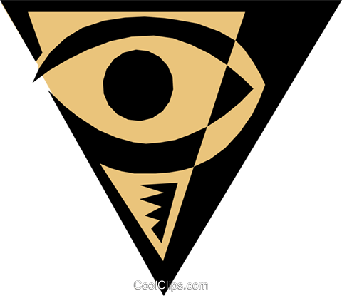 Eye Symbol Royalty Free Vector Clip Art Illustration (480x415), Png Download