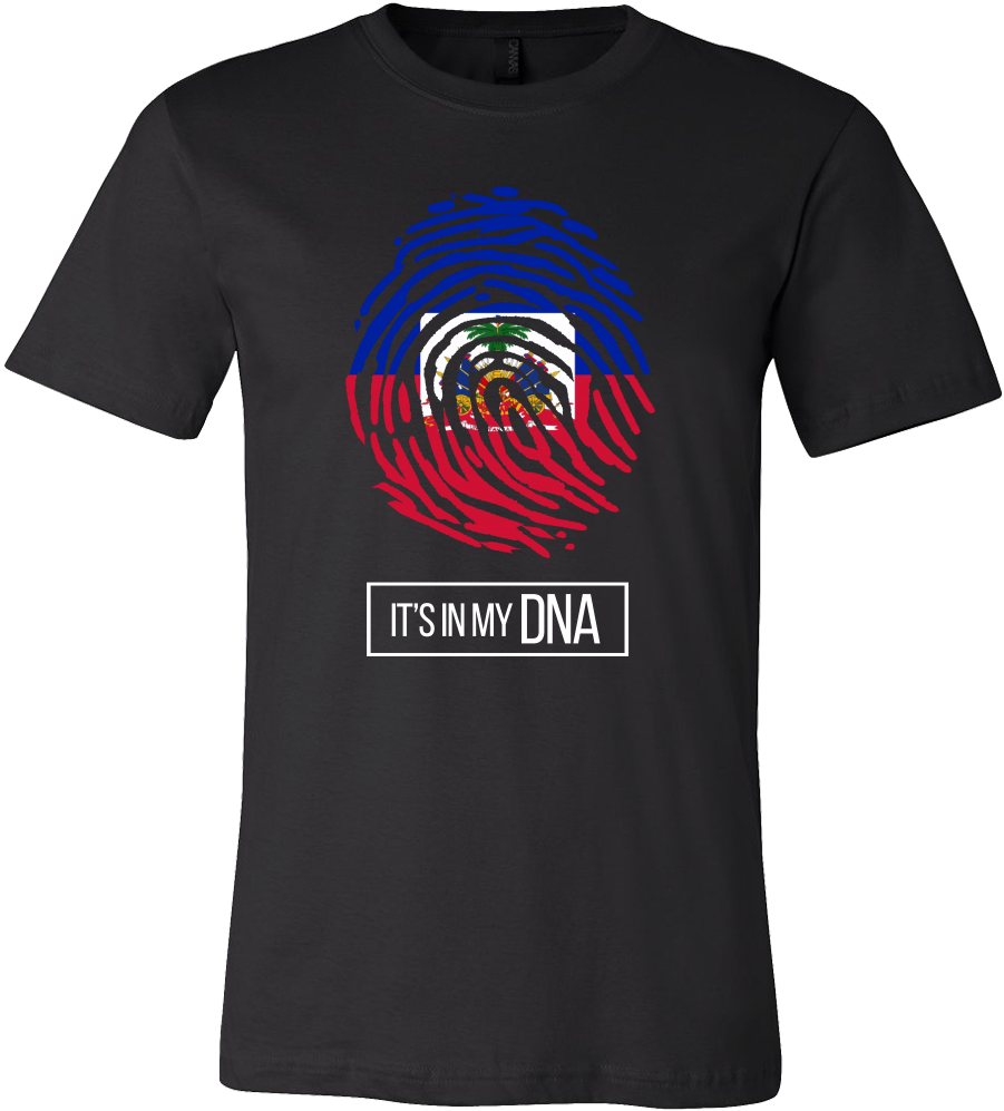 Haiti Haitian Pride Flag Fingerprint Country T-shirt - Welshly Arms T Shirt (1000x1000), Png Download