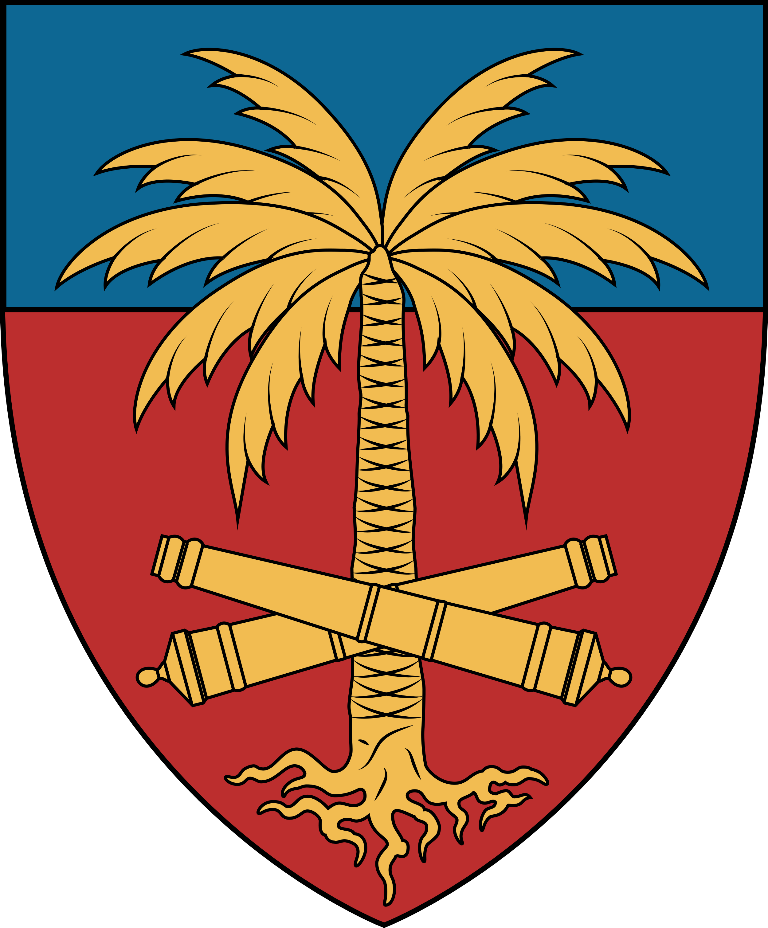 Redesignscoat Of Arms For Haiti - Haiti Transparent Coat Of Arms (2500x3021), Png Download