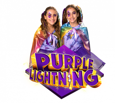 Purple Lightning - Crash Course (445x400), Png Download