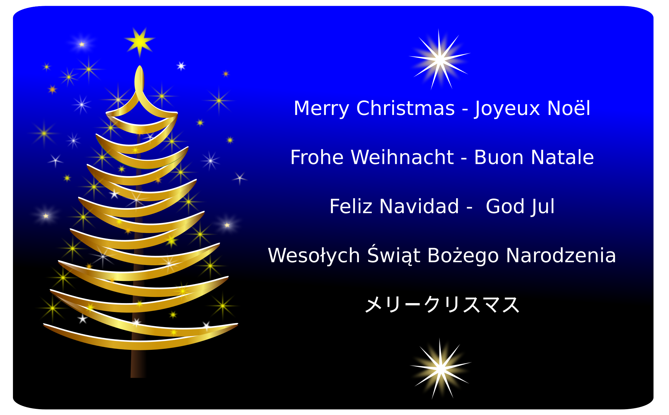 Big Image - Christmas Card Images Png (2400x1697), Png Download