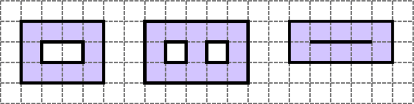 Three Polyominoes That Fold Along The Grid Lines Into - Make A Sentence (850x214), Png Download