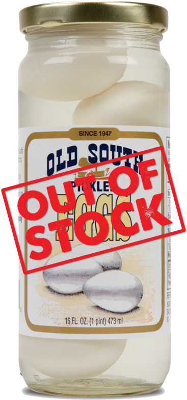 Pickled Eggs Out Of Stock - Old South Eggs, Pickled - 16 Fl Oz (377x800), Png Download
