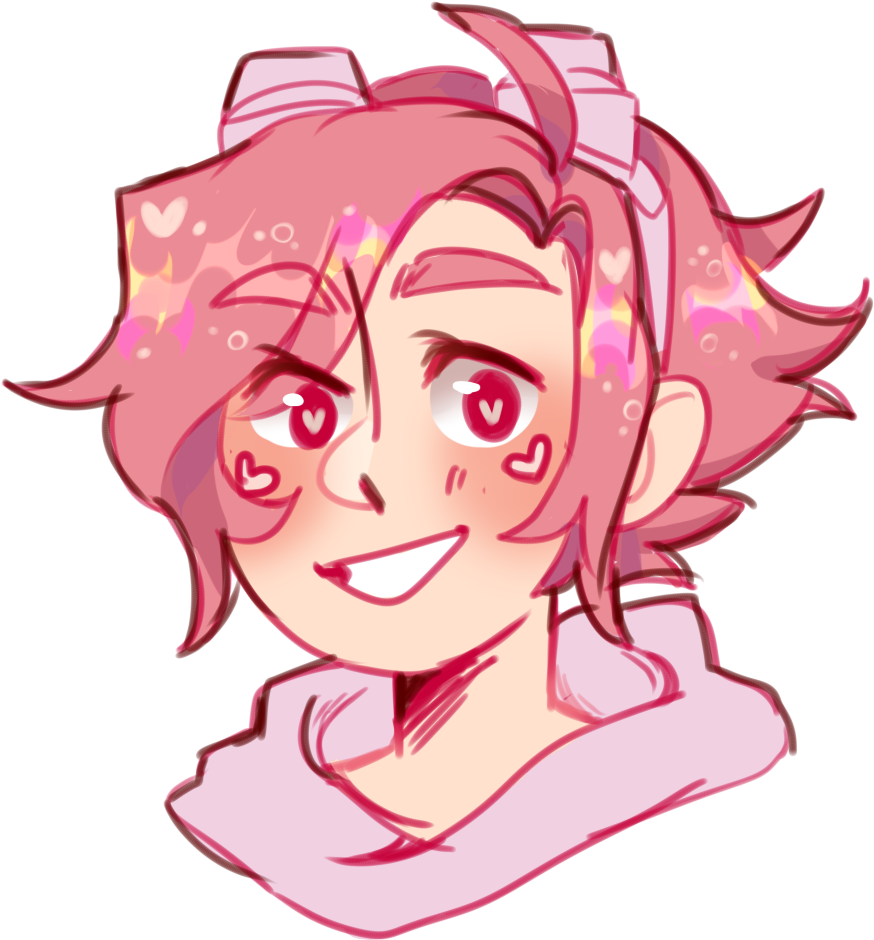 Stop Being Cowards Riot, And Give Me Pink Haired Valentines - Cartoon (500x562), Png Download