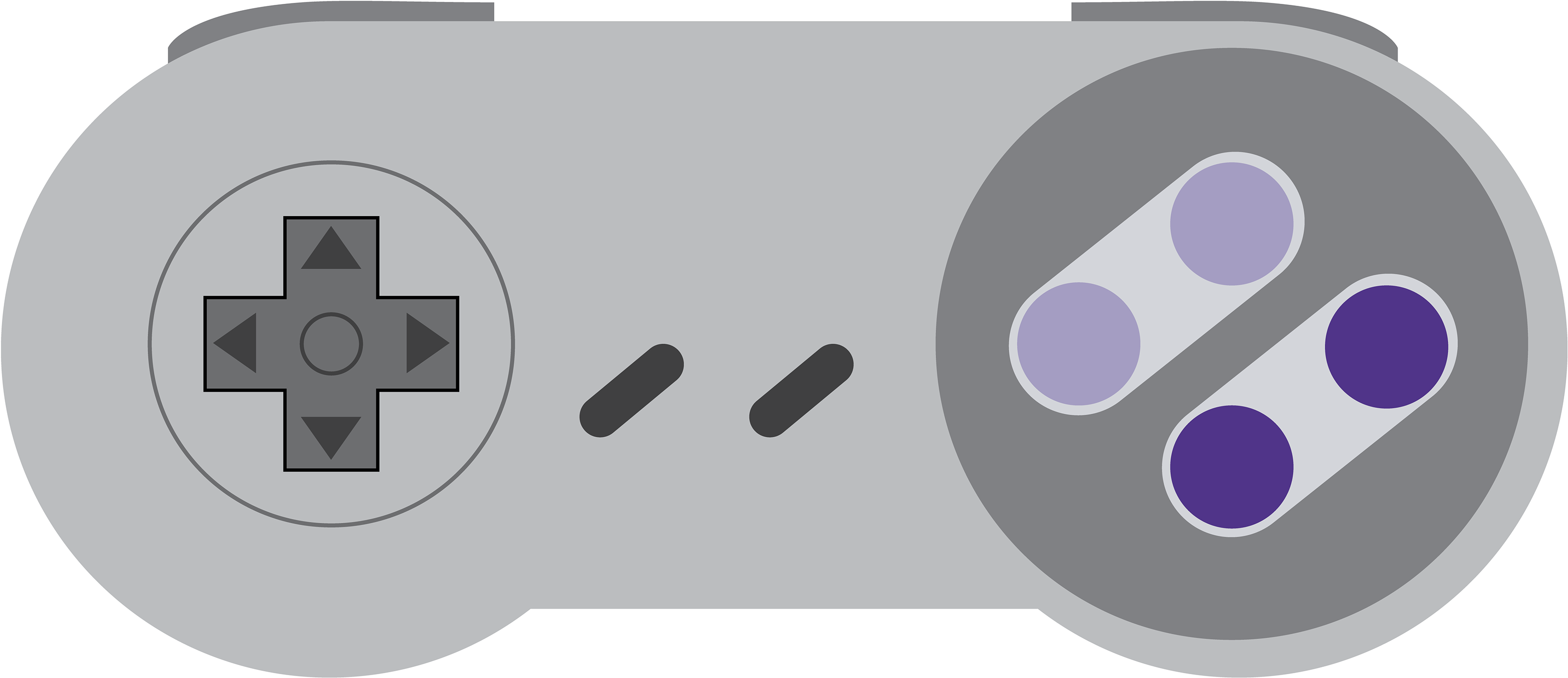 Super Nintendo Controller Png Clip Free - Super Nintendo Controller Sticker (3840x2160), Png Download