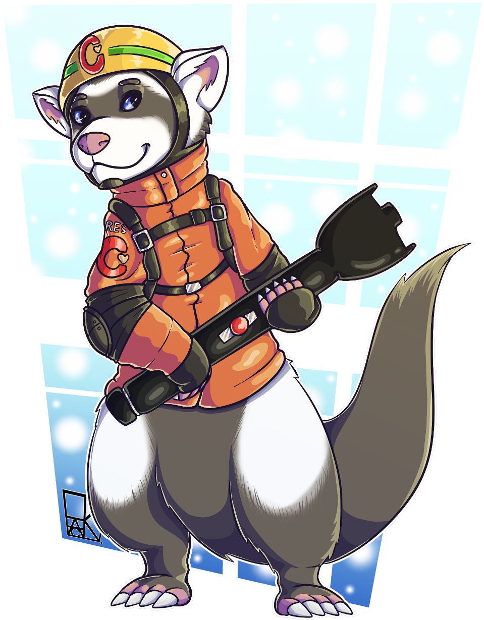 Rescue Ferret - Ferret (1047x1280), Png Download