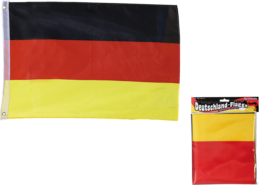 Neutral Fahne Deutschland 60 X 90 Cm Mit Befestigungsösen (945x709), Png Download