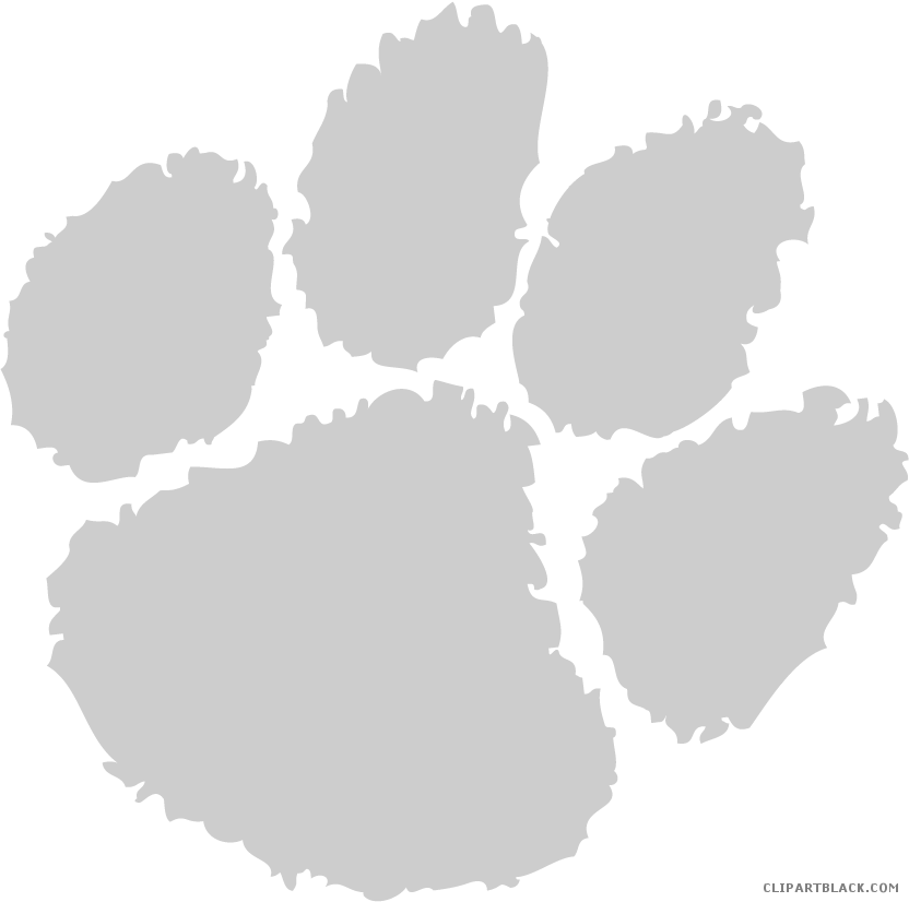 Clipartblack Com Animal Free Black White Images - Clemson Tigers Football (832x826), Png Download