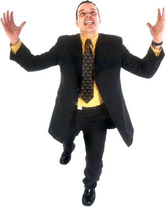 Angry Man - Anger (329x409), Png Download