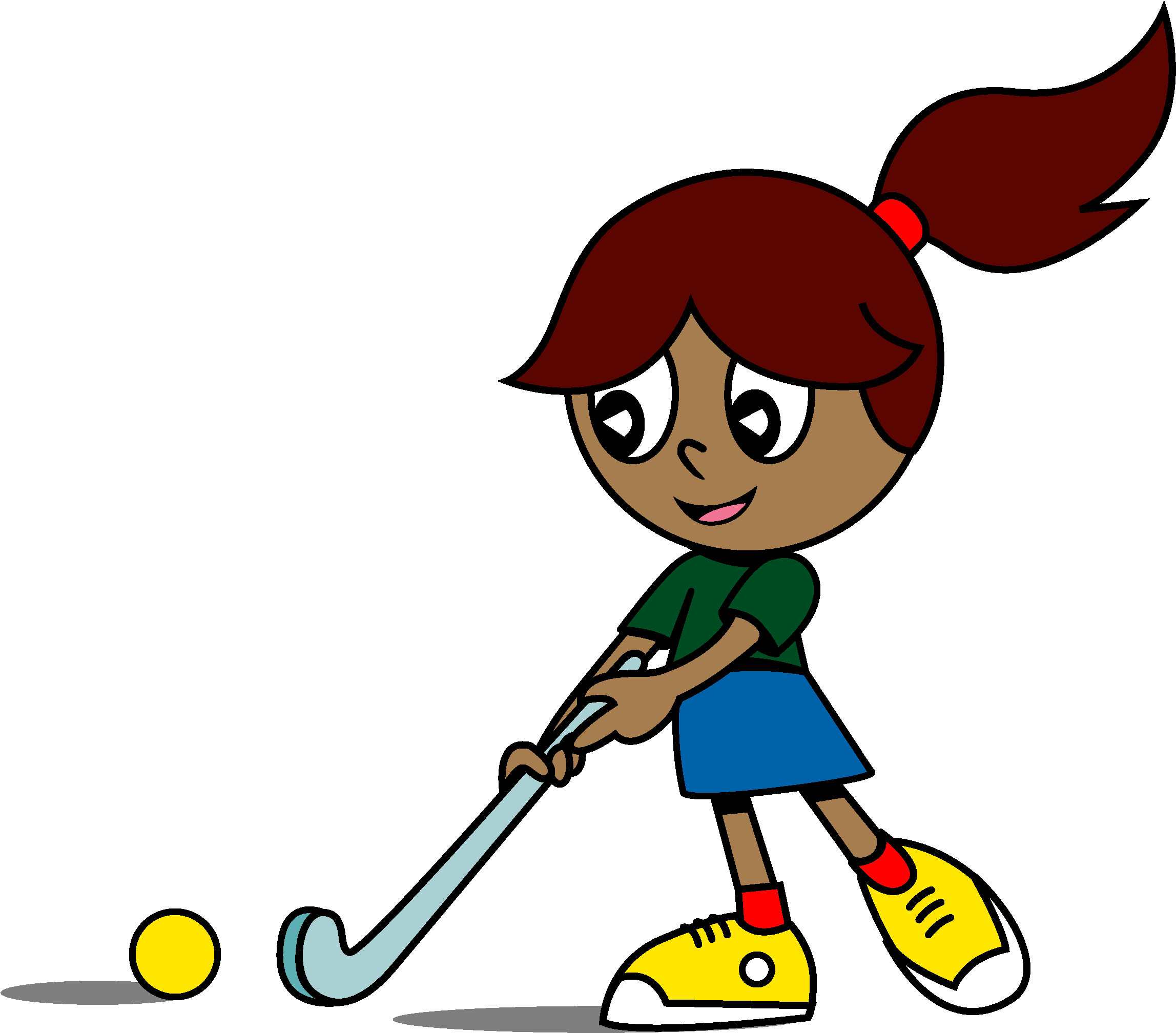 Clip Art Black And White Library Home Hookin - Girl Playing Hockey Png (3333x3333), Png Download