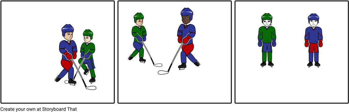 Hockey - Cartoon (1164x385), Png Download