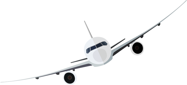 Airplane Png Vector - Vector Airplane Free Png (1200x628), Png Download