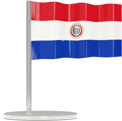 3d National Flag Model Of Paraguay - Burkina Faso Flag Gif (640x480), Png Download
