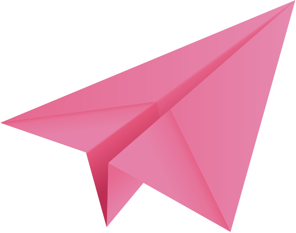 Paper Plane Pink - Paper Plane (600x473), Png Download