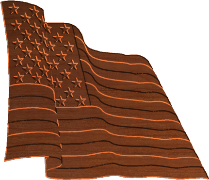 Waving Flag - Wood (430x430), Png Download