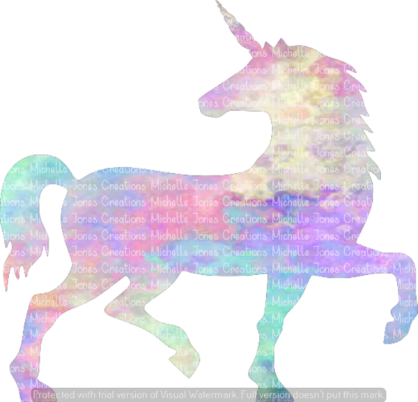 Watercolor Unicorn - Unicorn (600x576), Png Download