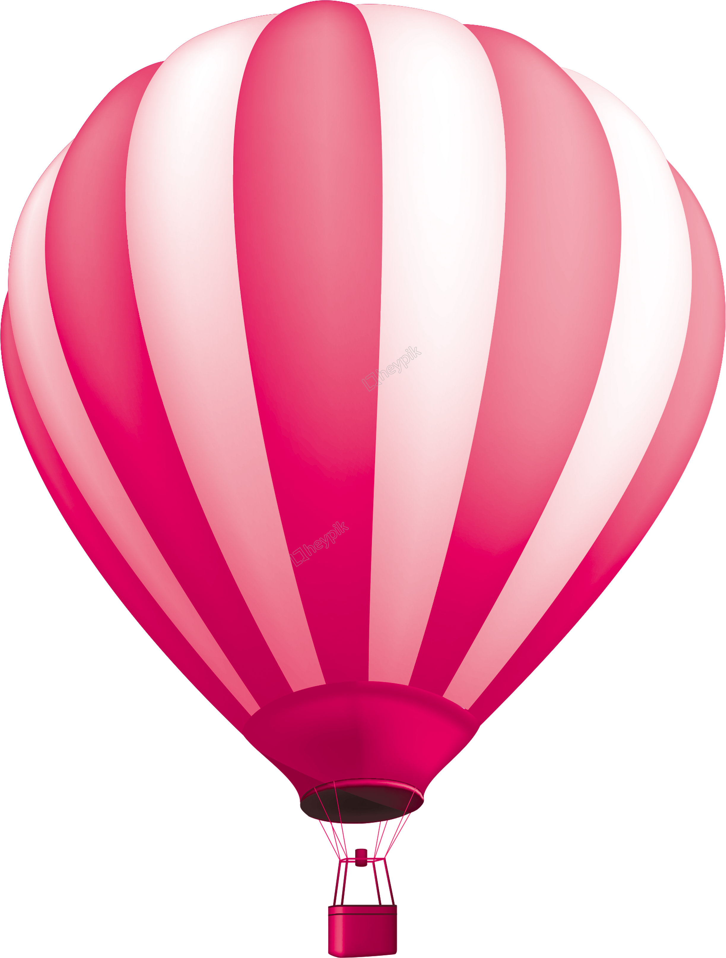 Image Library Hand Painted Cartoon Three - Balloon (3111x3965), Png Download