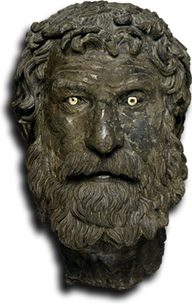 The Statue Of The "philosopher Of Antikythera" - Bion Of Borysthenes (280x444), Png Download